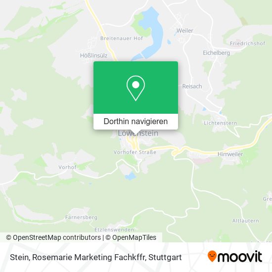 Stein, Rosemarie Marketing Fachkffr Karte