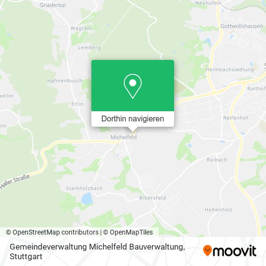 Gemeindeverwaltung Michelfeld Bauverwaltung Karte