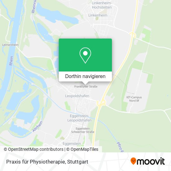 Praxis für Physiotherapie Karte