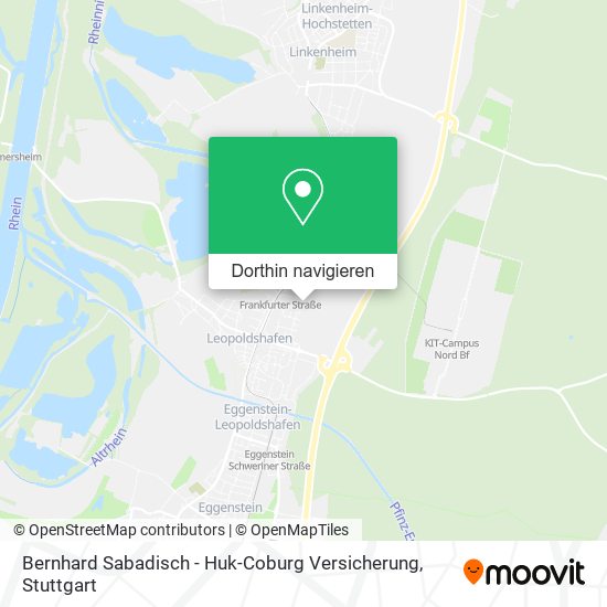 Bernhard Sabadisch - Huk-Coburg Versicherung Karte