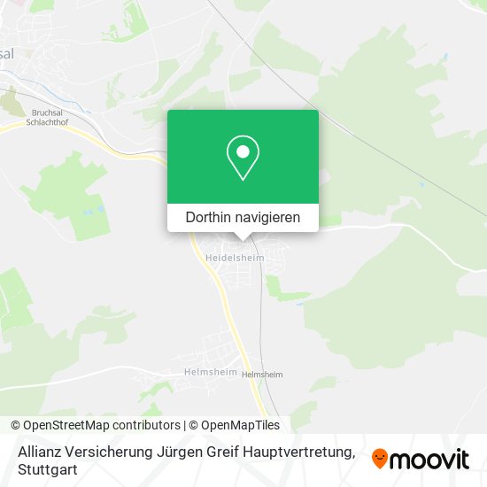 Allianz Versicherung Jürgen Greif Hauptvertretung Karte