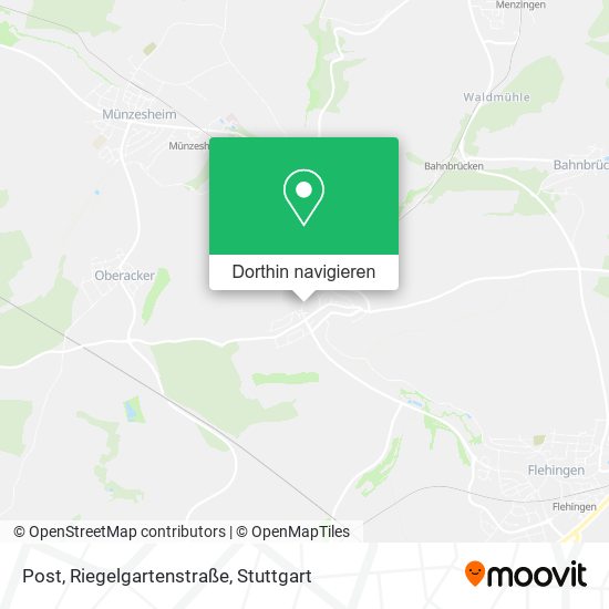 Post, Riegelgartenstraße Karte