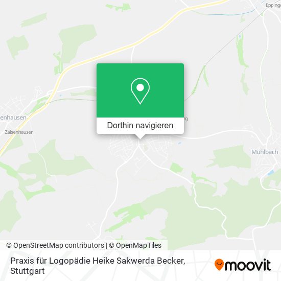 Praxis für Logopädie Heike Sakwerda Becker Karte