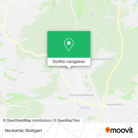 Neckartal Karte