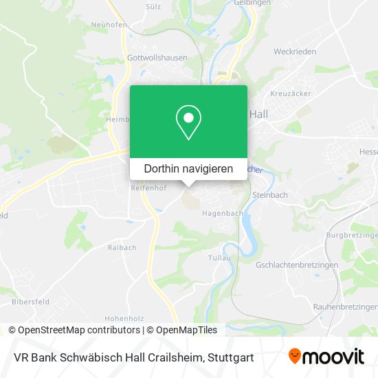 VR Bank Schwäbisch Hall Crailsheim Karte