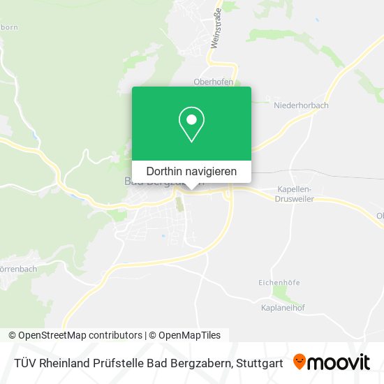 TÜV Rheinland Prüfstelle Bad Bergzabern Karte