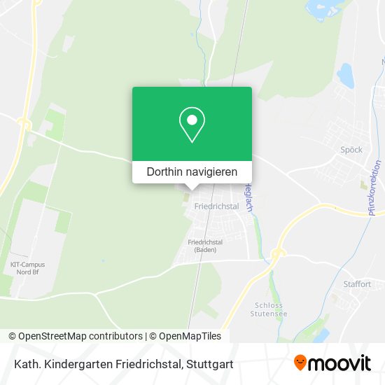 Kath. Kindergarten Friedrichstal Karte