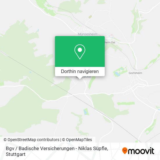 Bgv / Badische Versicherungen - Niklas Süpfle Karte