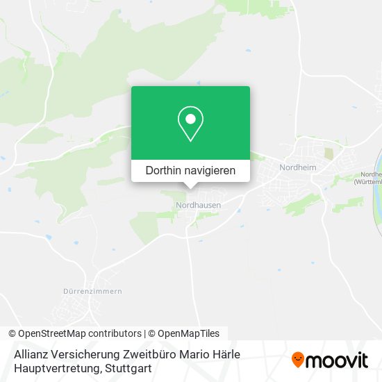 Allianz Versicherung Zweitbüro Mario Härle Hauptvertretung Karte