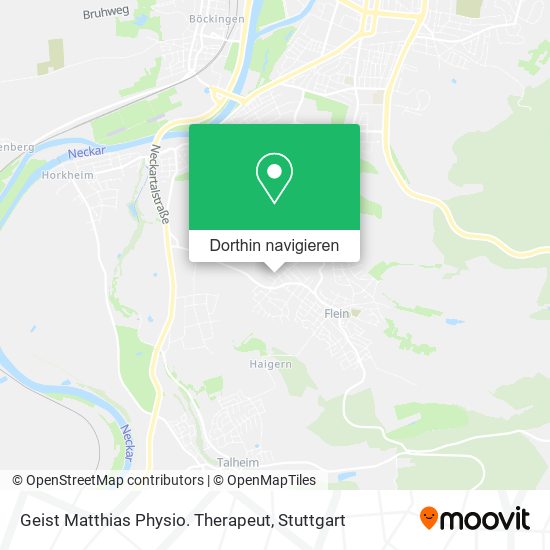 Geist Matthias Physio. Therapeut Karte