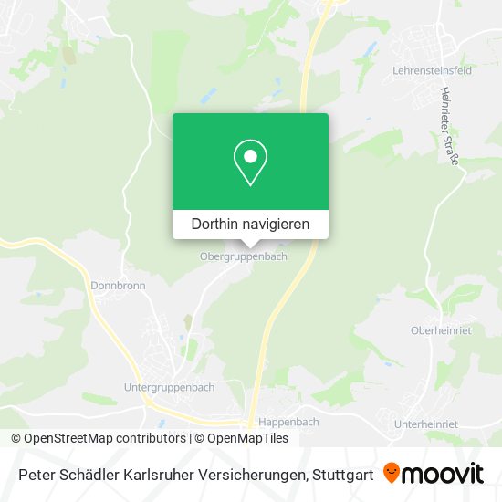 Peter Schädler Karlsruher Versicherungen Karte