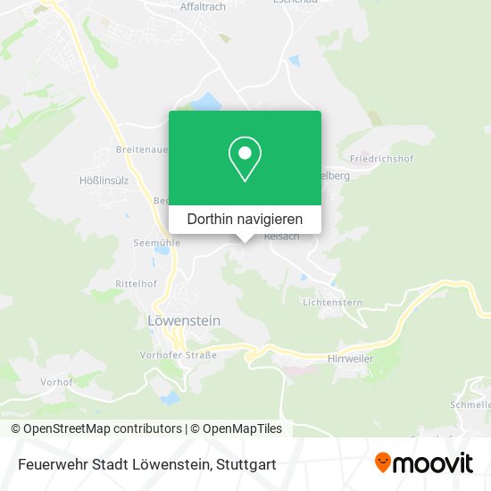 Feuerwehr Stadt Löwenstein Karte