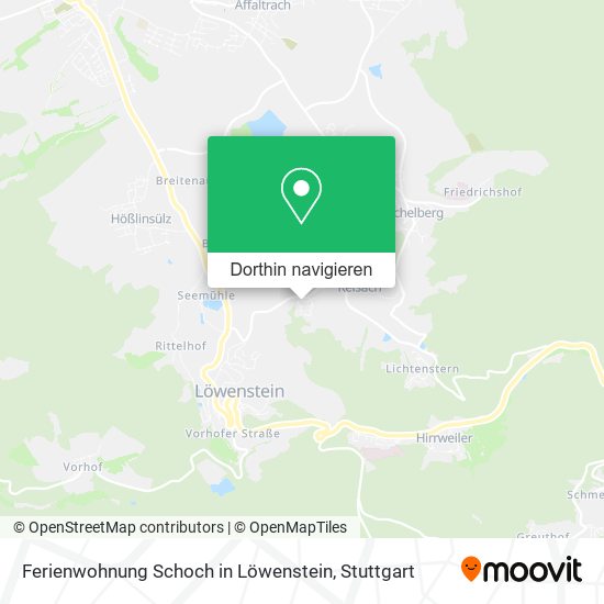Ferienwohnung Schoch in Löwenstein Karte