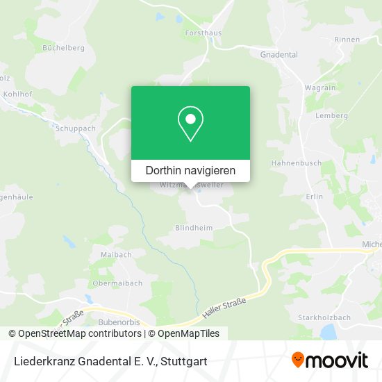 Liederkranz Gnadental E. V. Karte