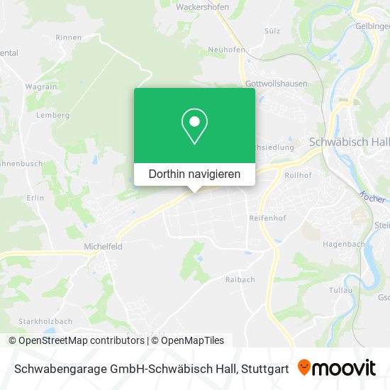 Schwabengarage GmbH-Schwäbisch Hall Karte