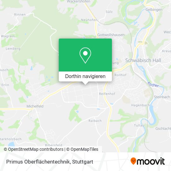Primus Oberflächentechnik Karte