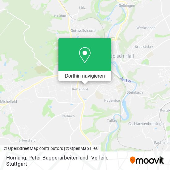 Hornung, Peter Baggerarbeiten und -Verleih Karte