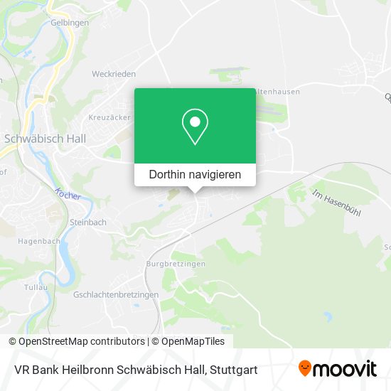 VR Bank Heilbronn Schwäbisch Hall Karte