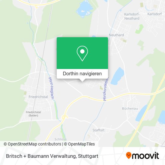 Britsch + Baumann Verwaltung Karte
