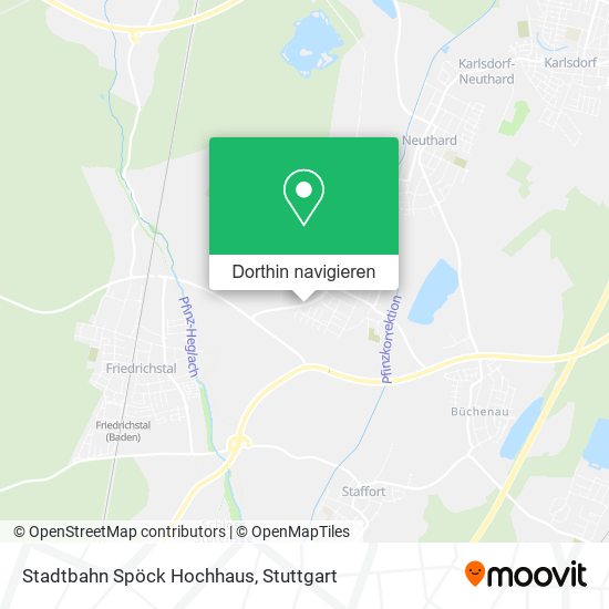 Stadtbahn Spöck Hochhaus Karte