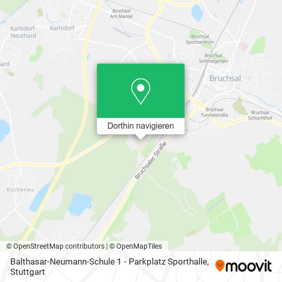 Balthasar-Neumann-Schule 1 - Parkplatz Sporthalle Karte
