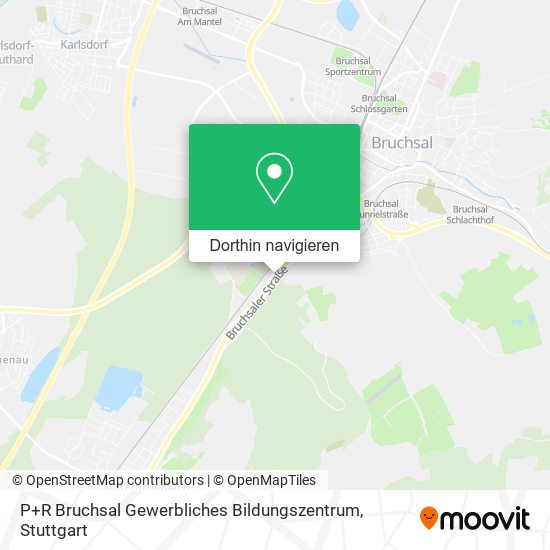 P+R Bruchsal Gewerbliches Bildungszentrum Karte