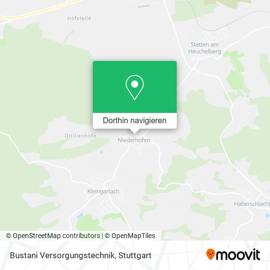 Bustani Versorgungstechnik Karte