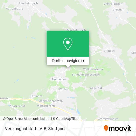 Vereinsgaststätte VfB Karte
