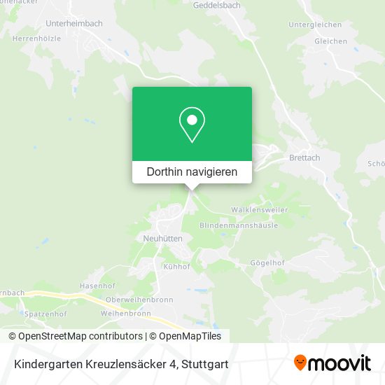 Kindergarten Kreuzlensäcker 4 Karte