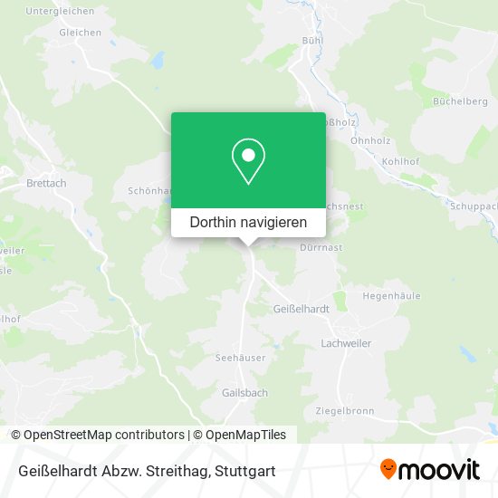 Geißelhardt Abzw. Streithag Karte