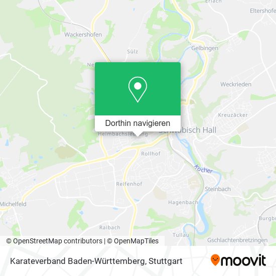 Karateverband Baden-Württemberg Karte