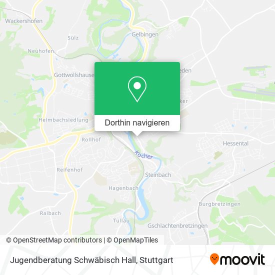 Jugendberatung Schwäbisch Hall Karte