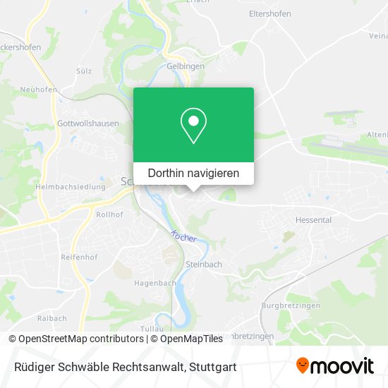 Rüdiger Schwäble Rechtsanwalt Karte