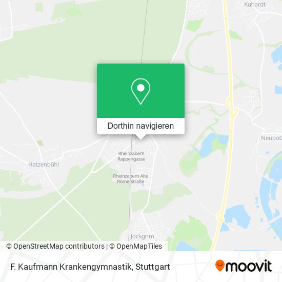 F. Kaufmann Krankengymnastik Karte