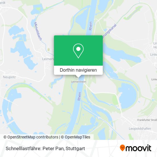 Schnelllastfähre: Peter Pan Karte
