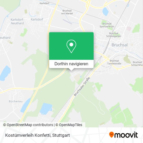 Kostümverleih Konfetti Karte