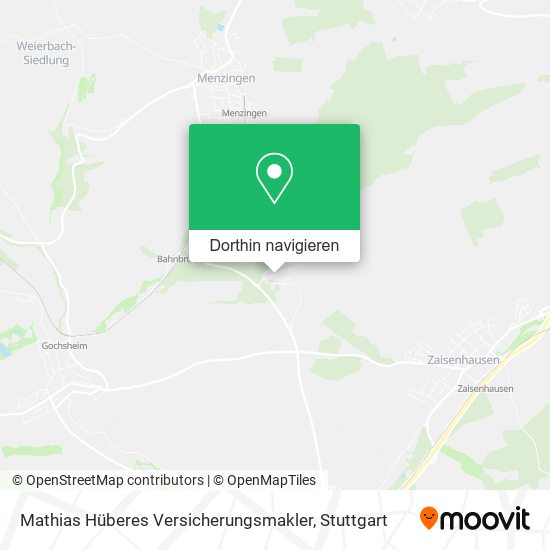 Mathias Hüberes Versicherungsmakler Karte