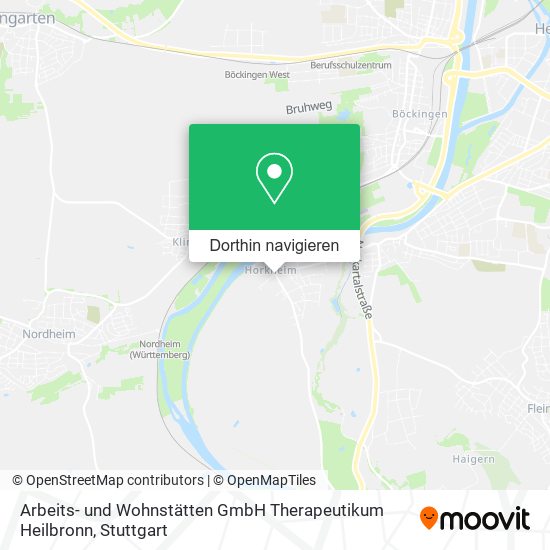 Arbeits- und Wohnstätten GmbH Therapeutikum Heilbronn Karte