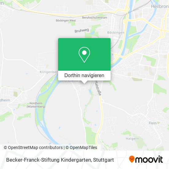Becker-Franck-Stiftung Kindergarten Karte