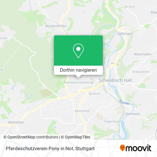 Pferdeschutzverein Pony in Not Karte