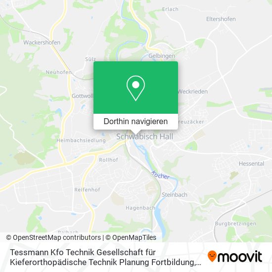 Tessmann Kfo Technik Gesellschaft für Kieferorthopädische Technik Planung Fortbildung Karte
