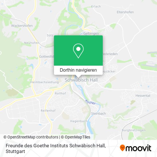 Freunde des Goethe Instituts Schwäbisch Hall Karte