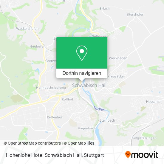 Hohenlohe Hotel Schwäbisch Hall Karte