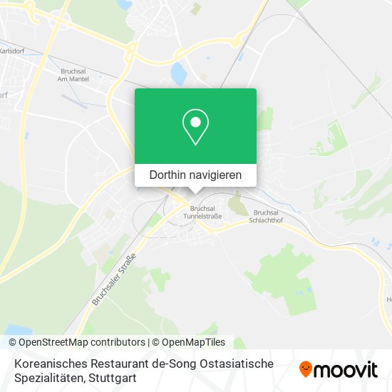 Koreanisches Restaurant de-Song Ostasiatische Spezialitäten Karte