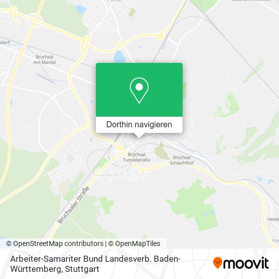 Arbeiter-Samariter Bund Landesverb. Baden-Württemberg Karte