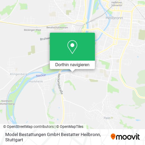 Model Bestattungen GmbH Bestatter Heilbronn Karte