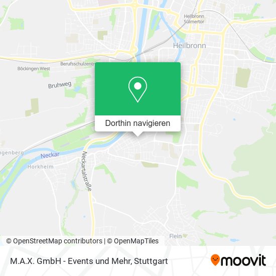 M.A.X. GmbH - Events und Mehr Karte