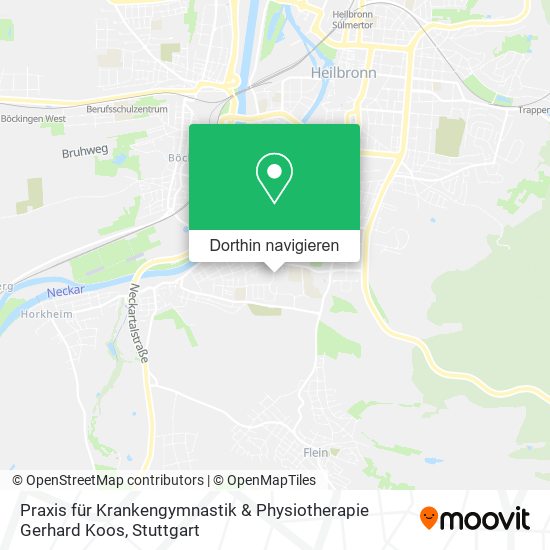 Praxis für Krankengymnastik & Physiotherapie Gerhard Koos Karte