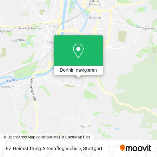 Ev. Heimstiftung Altenpflegeschule Karte