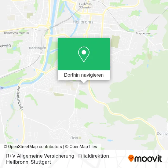 R+V Allgemeine Versicherung - Filialdirektion Heilbronn Karte